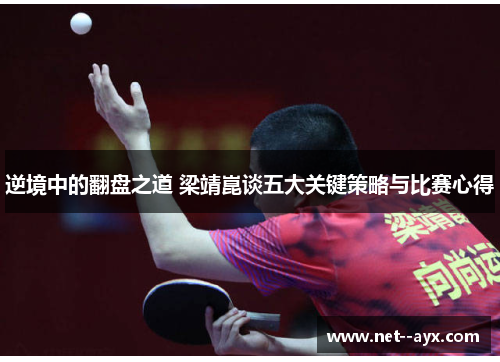逆境中的翻盘之道 梁靖崑谈五大关键策略与比赛心得